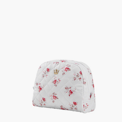 Oliver Thomas KST Cosmetic Medium White Rose Print Travel Accessories in at Wrapsody