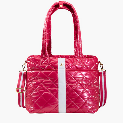 Oliver Thomas Wanderlust Tote Vivid Red Metallic Totes in at Wrapsody