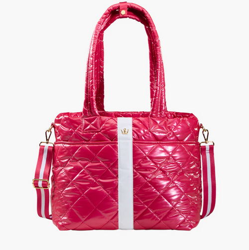 Oliver Thomas Wanderlust Tote Vivid Red Metallic Totes in at Wrapsody