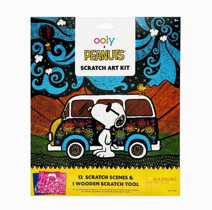 OOLY X Peanuts Scratch Art Kit