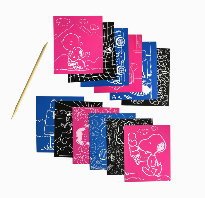 OOLY X Peanuts Scratch Art Kit