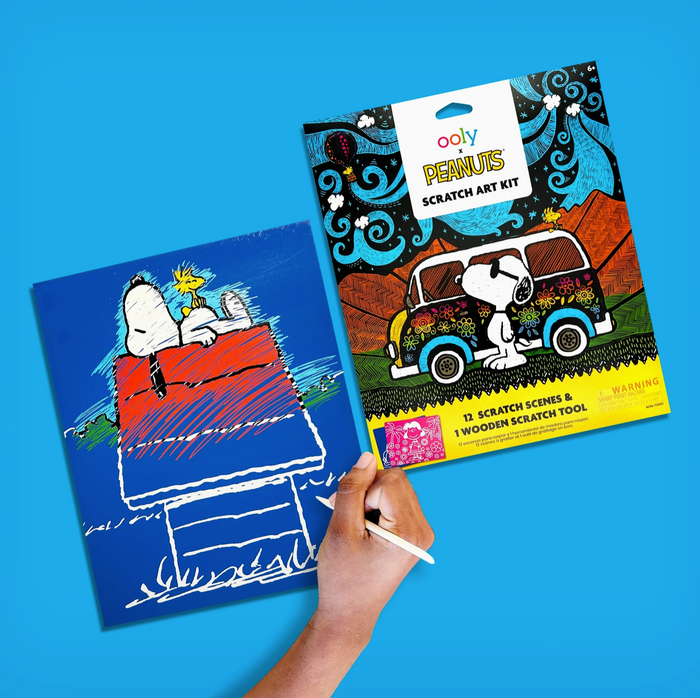 OOLY X Peanuts Scratch Art Kit