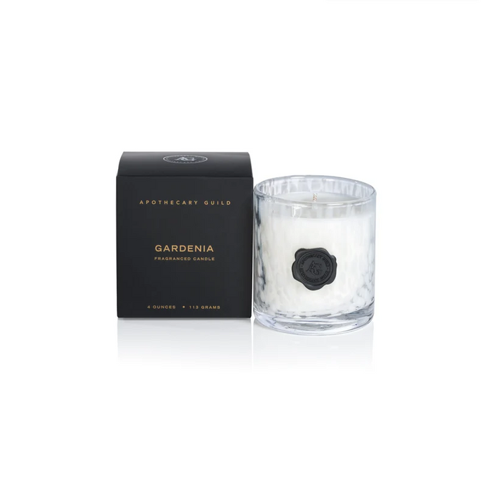 Opal Glass Gardenia Mini Box Candle Candles in at Wrapsody