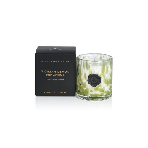Opal Glass Sicilian Lemon Mini Box Candle Candles in at Wrapsody