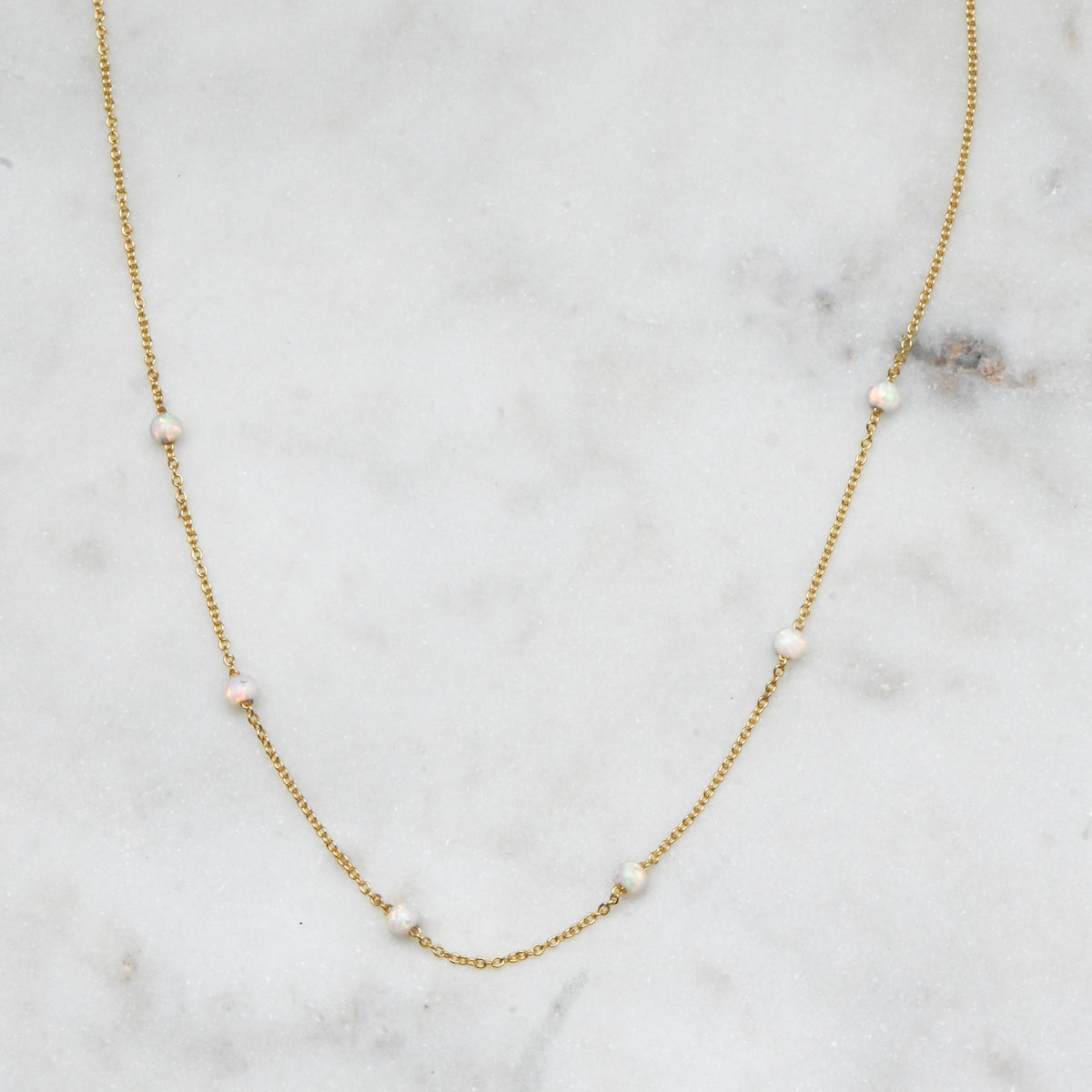Opal Beaded Necklace