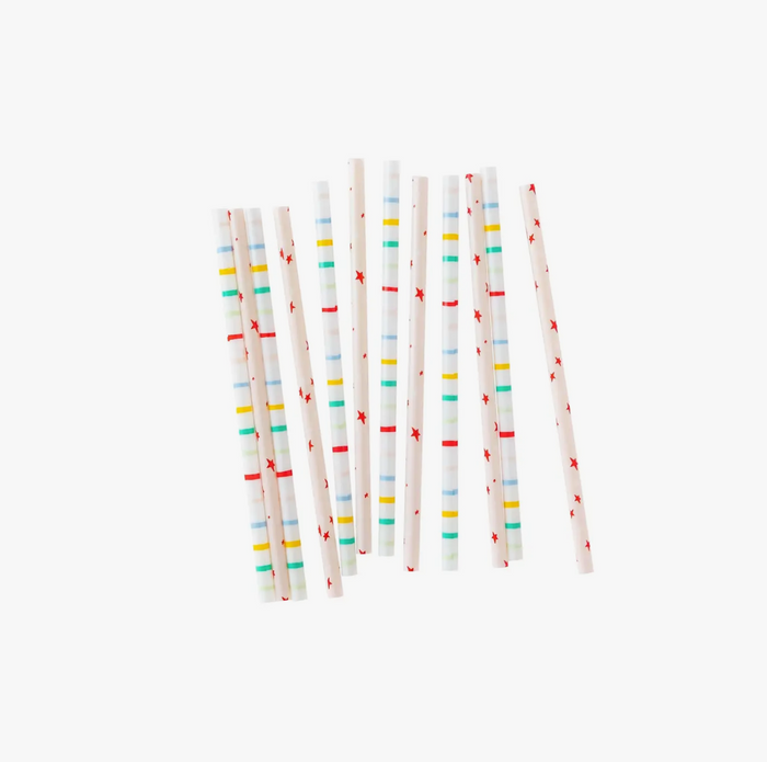 Oui Party Birthday Straws