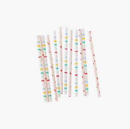 Oui Party Birthday Straws