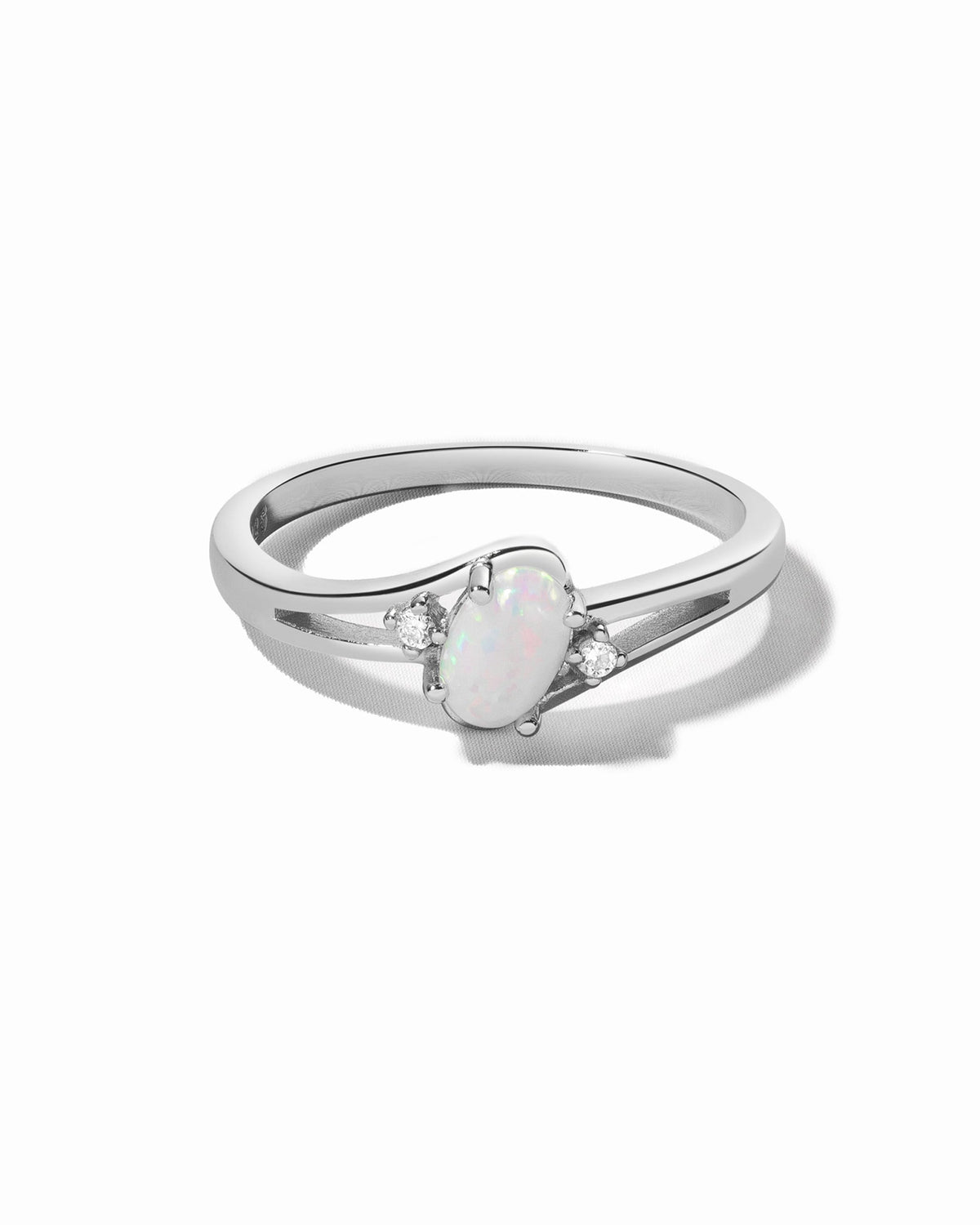 Small Oval Opal Ring