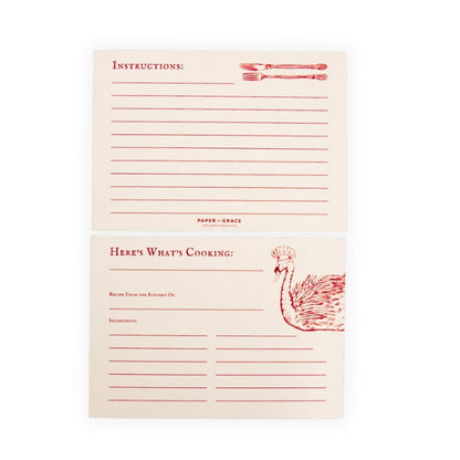 Paper and Grace Recipe Cards - Set of 10
