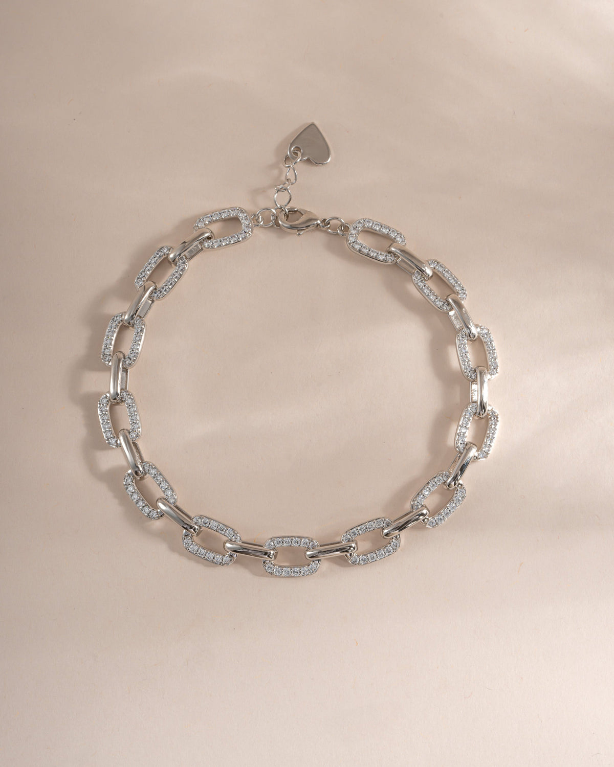 Pave Chain Link Bracelet