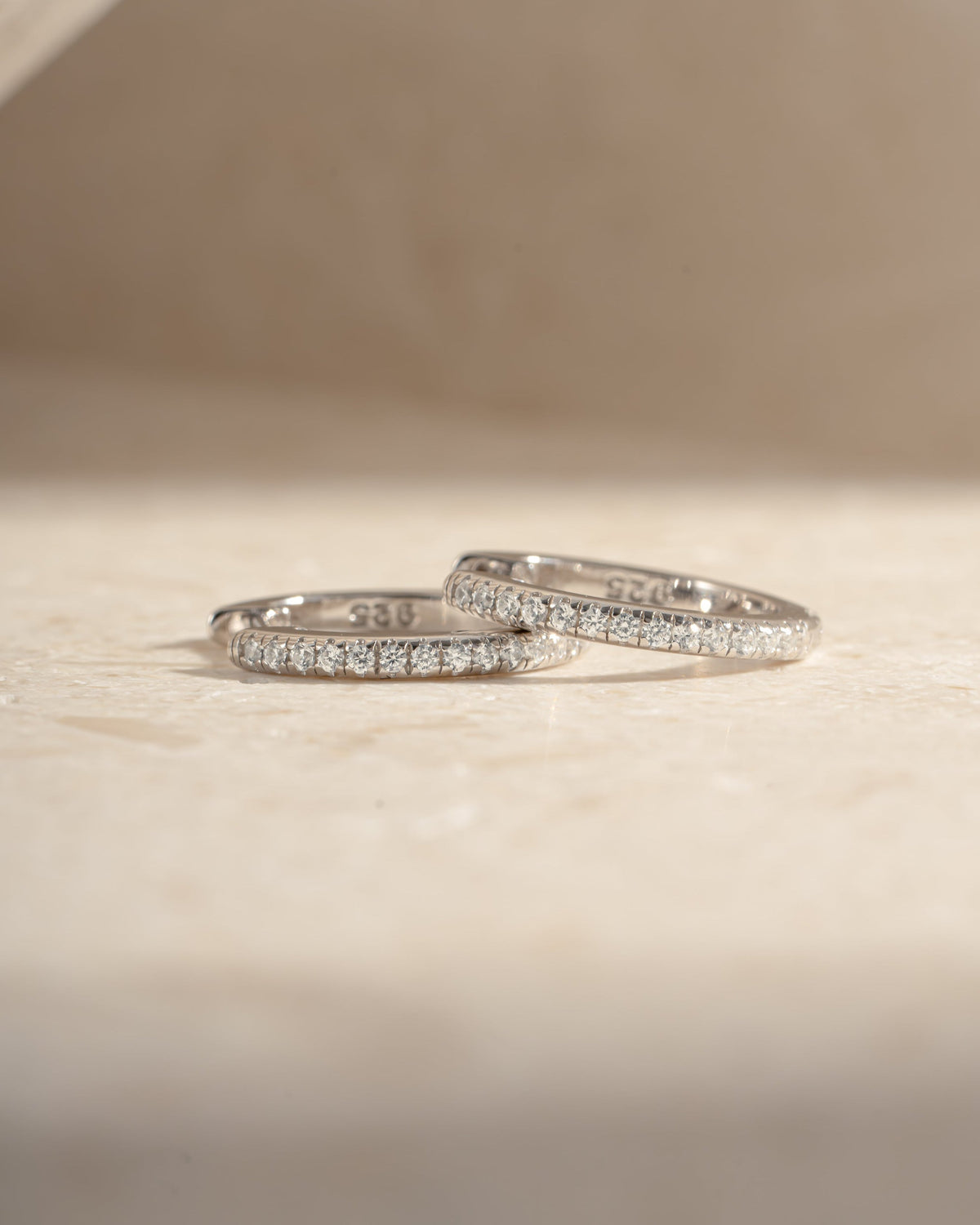 11mm Pavé Huggie Earrings (Two Sizes Available)
