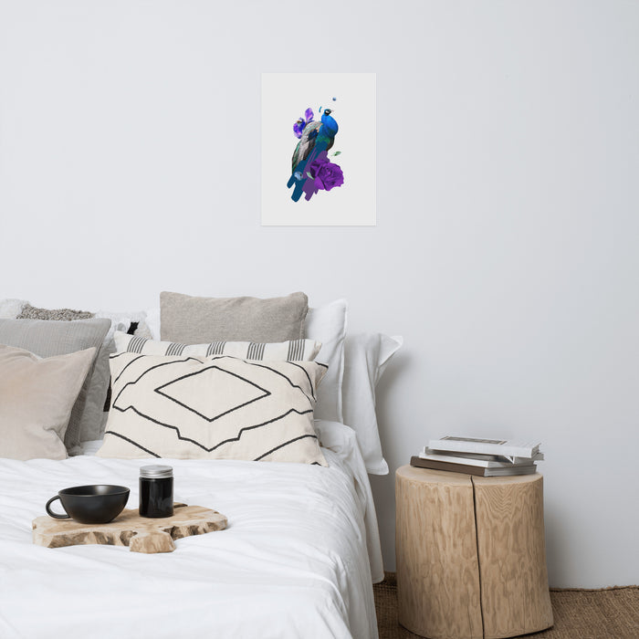 Peacock Poster 18x24