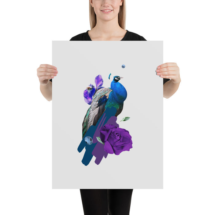 Peacock Poster 18x24