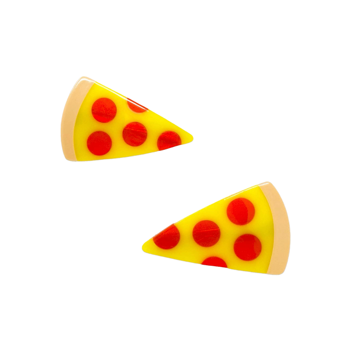 Pizza Alligator Hair Clip Set