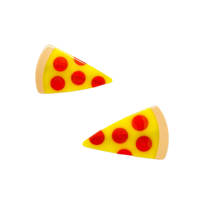 Pizza Alligator Hair Clip Set
