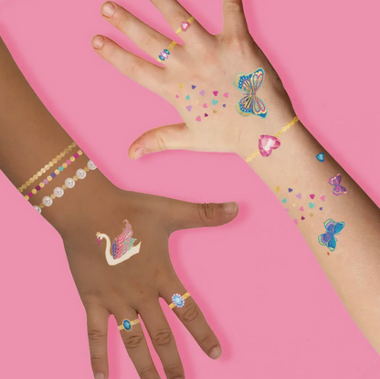 Princess Jewelry Temporary Tattoo Pack