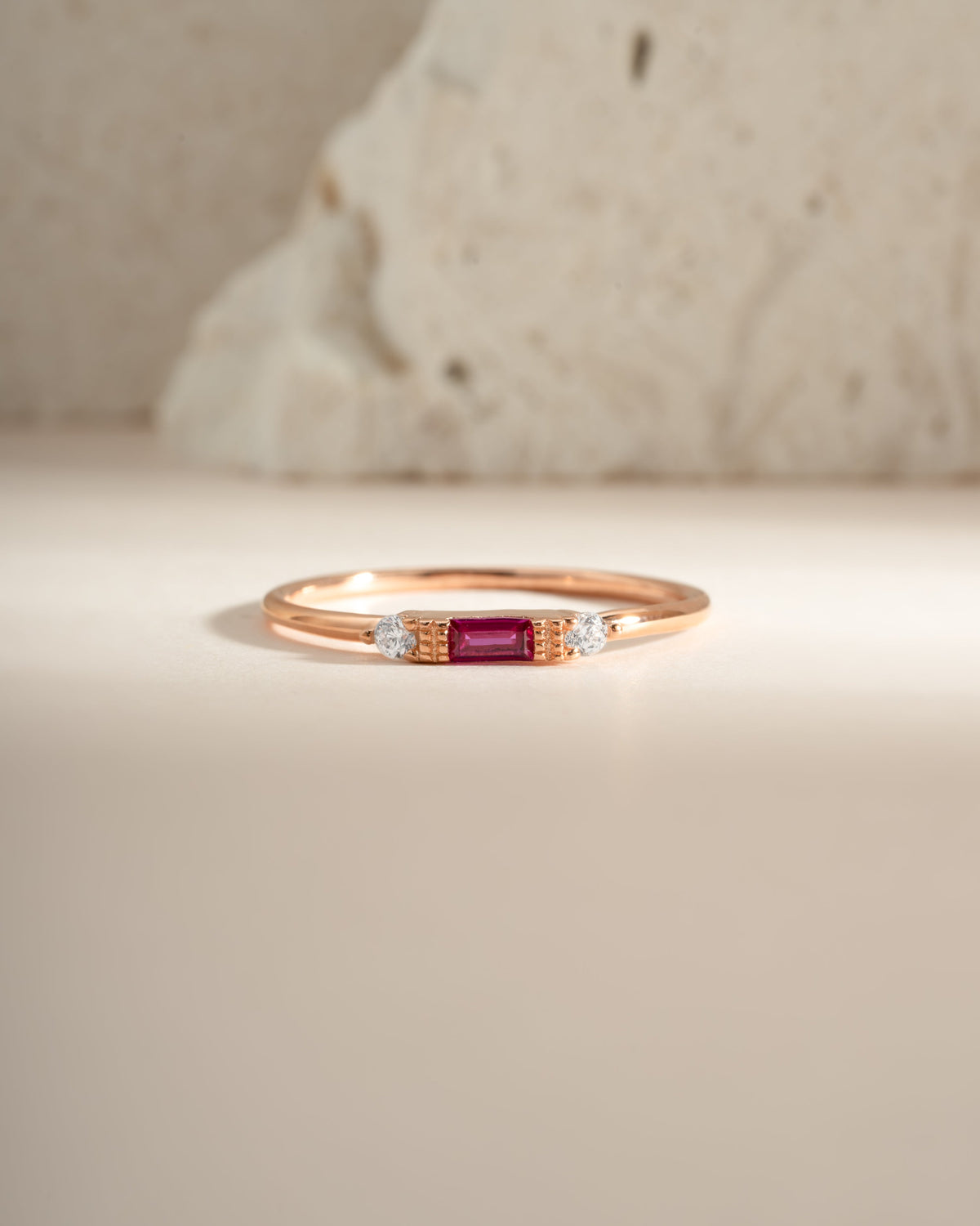Ruby Baguette Ring