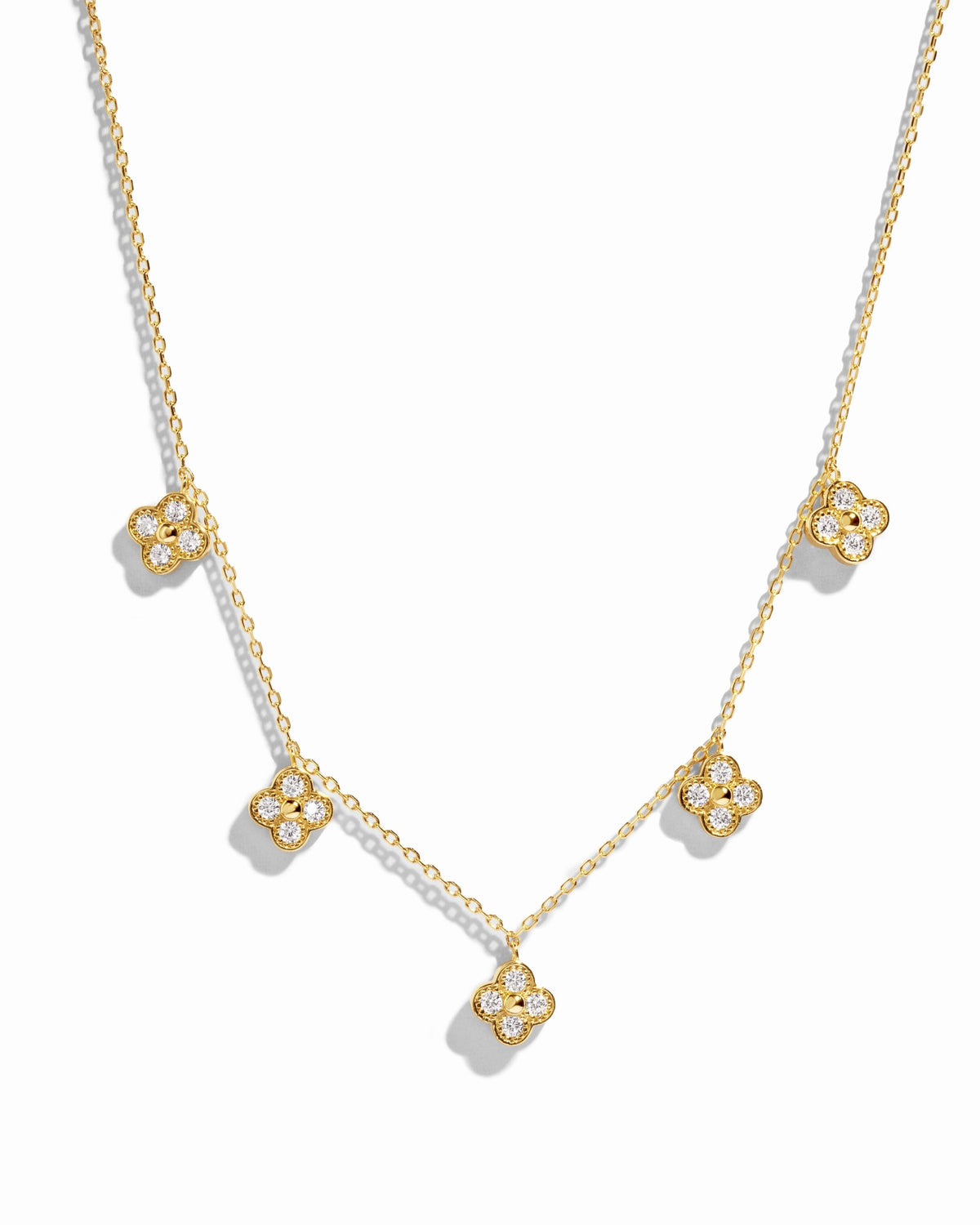 Four Leaf Clover Charm Necklace