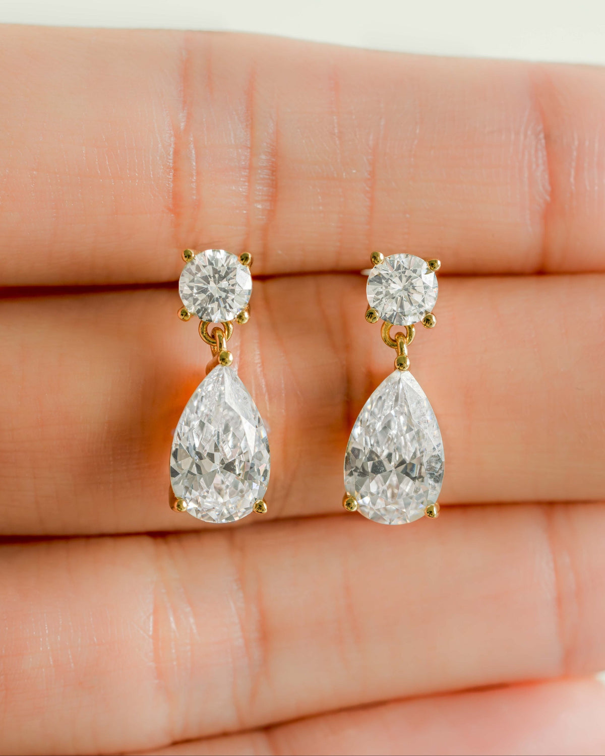 Camille Pear Drop Earrings