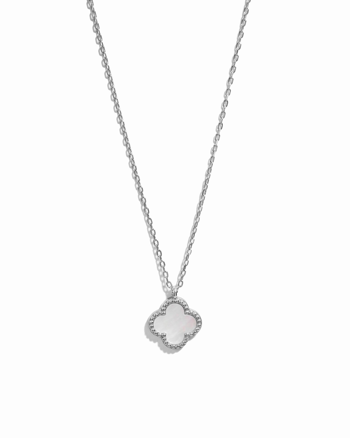 Mother of Pearl Clover Necklace