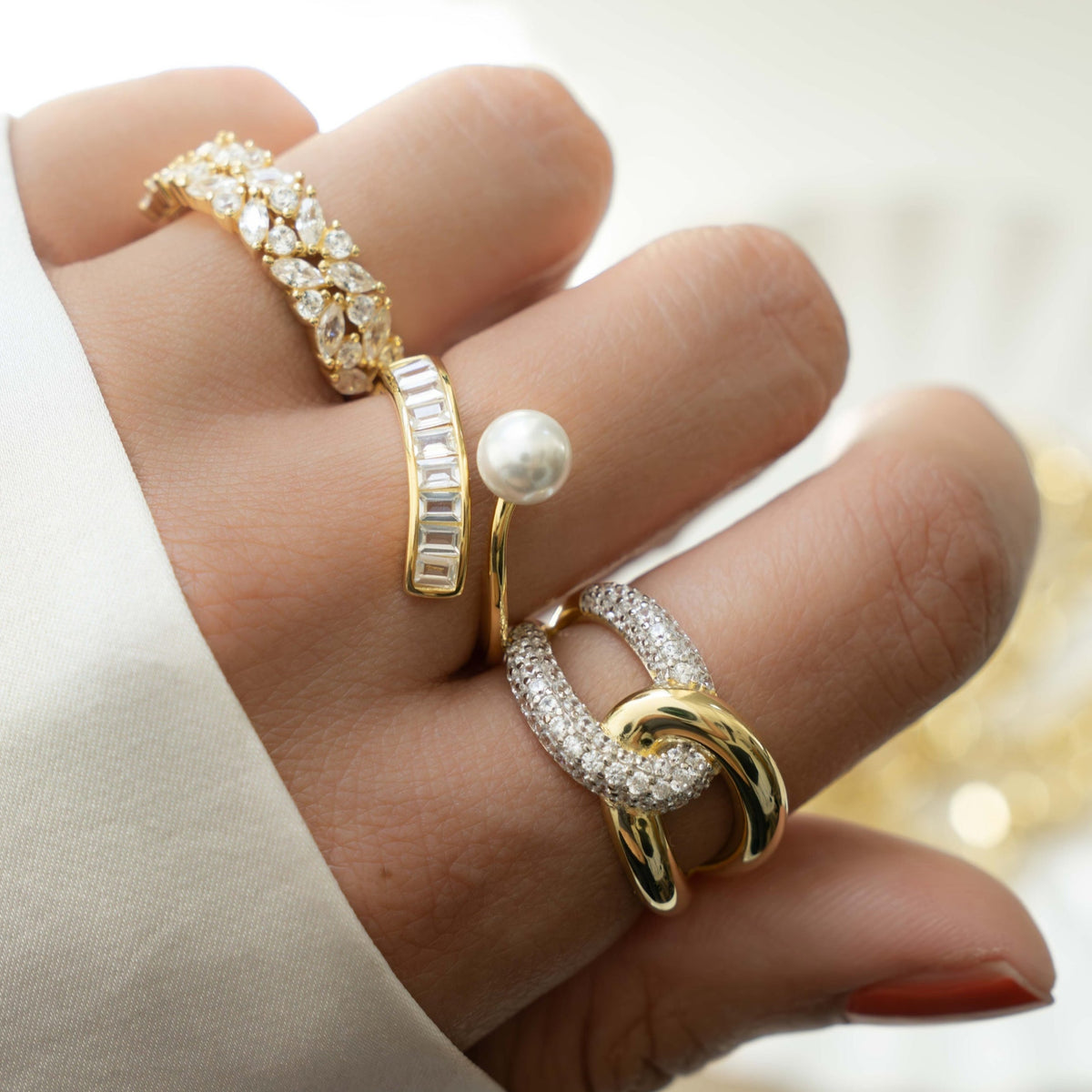 Mixed Metal Loop Ring