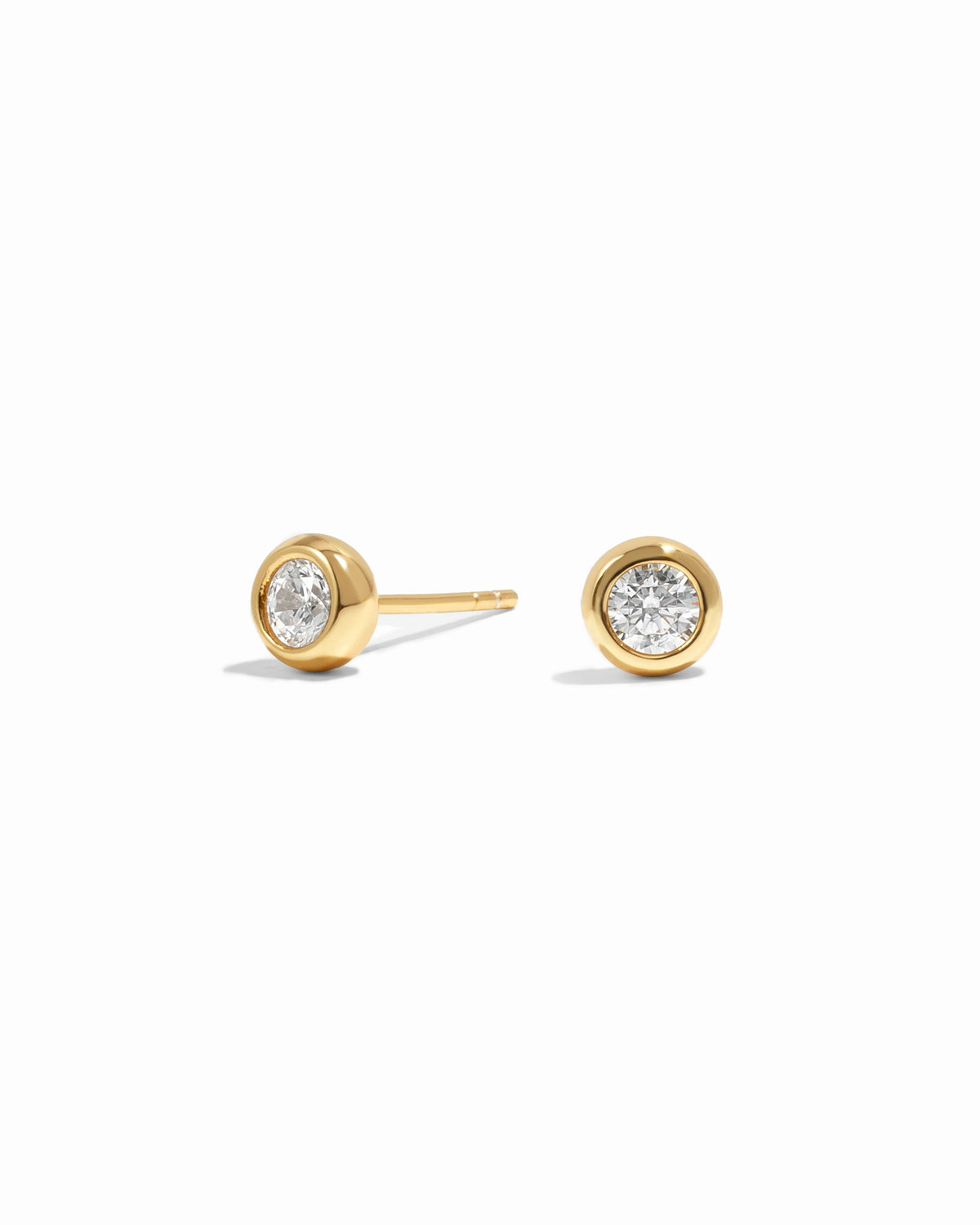 Diamond Bezel Dome Studs