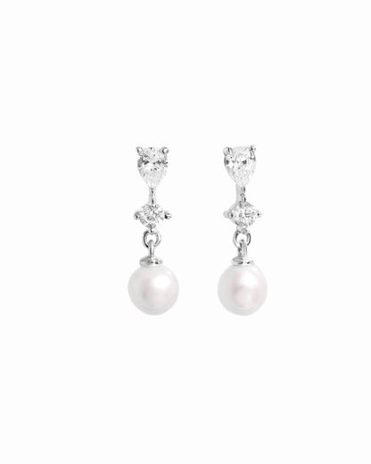 Small Pearl Drop Earrings