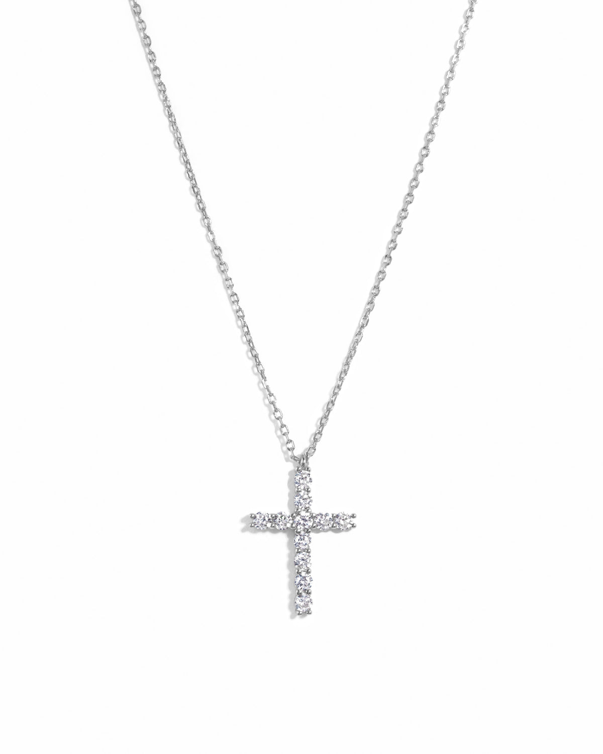 Large Studded Cross Necklace
