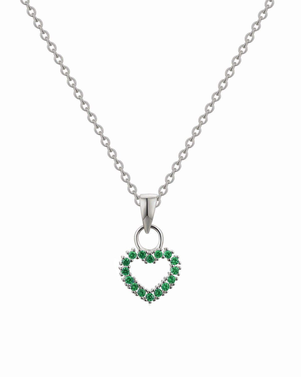 Emerald Heart Necklace
