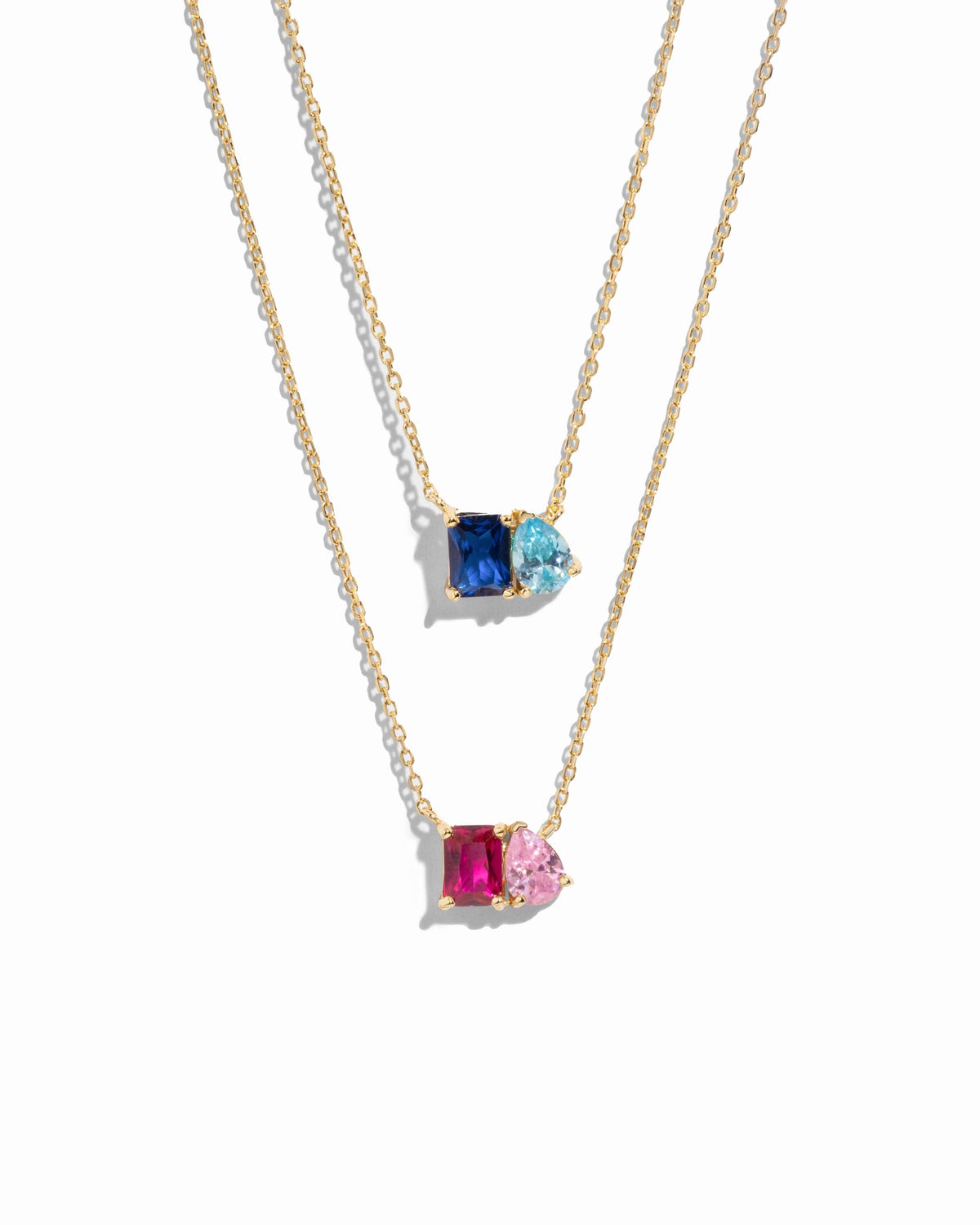 Custom Toi Et Moi Birthstone Necklace