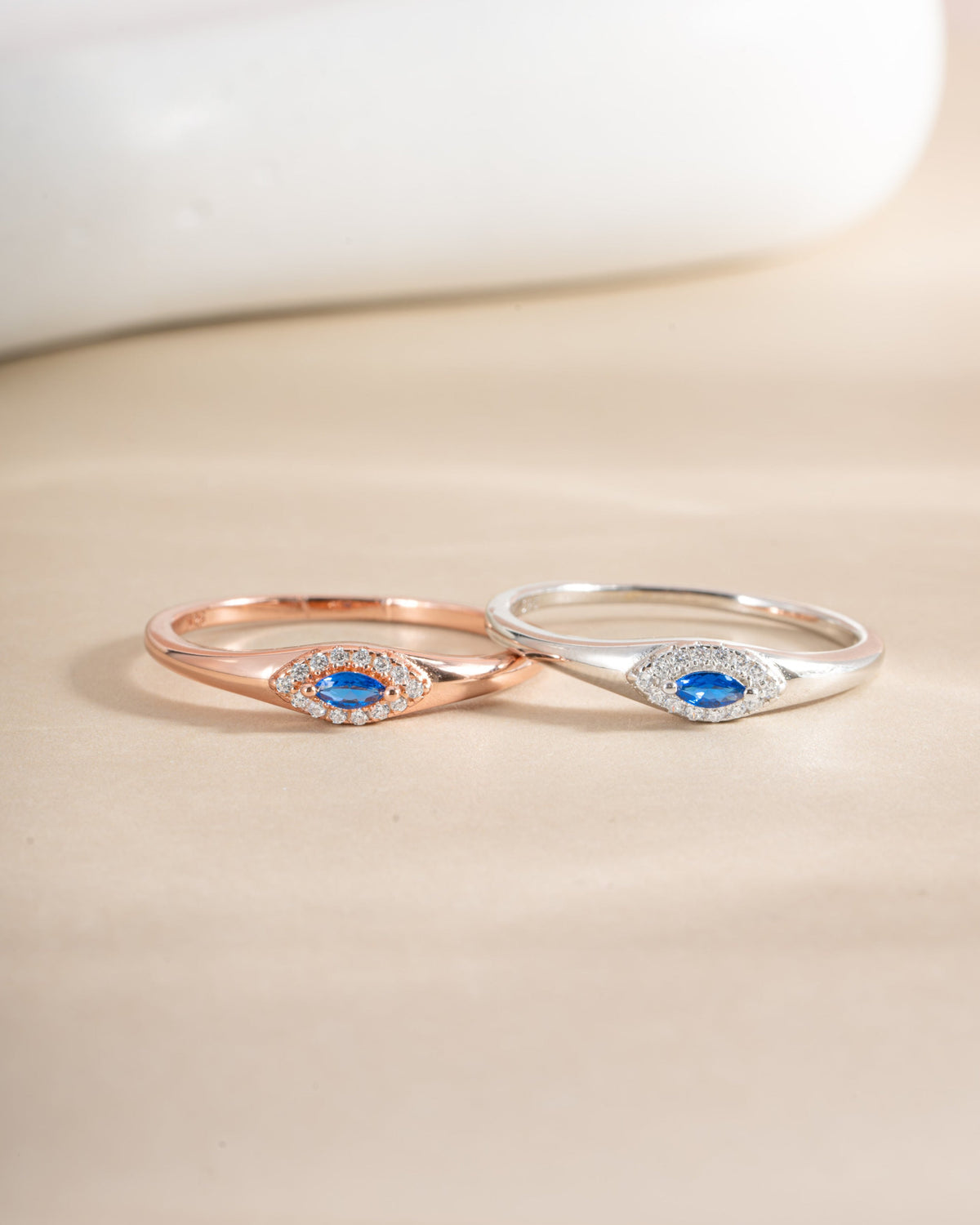 Sapphire Evil Eye Ring
