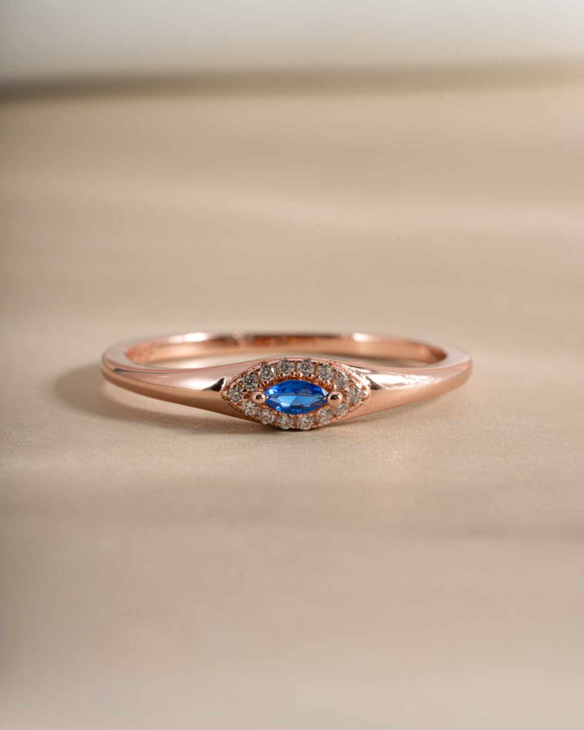 Sapphire Evil Eye Ring
