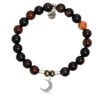 Sardonyx Stone Bracelet with Friendship Stars Sterling Silver Charm