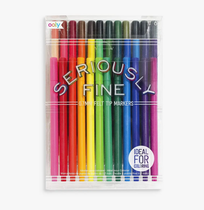 Seriously Fine Felt Tip Markers