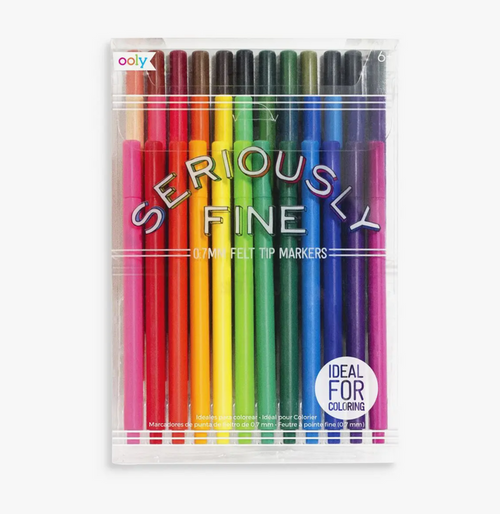 Seriously Fine Felt Tip Markers