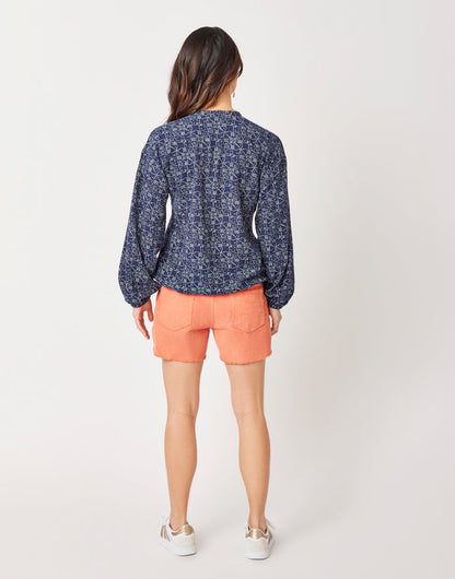 Shelby Top: Navy Bandana - FINAL SALE