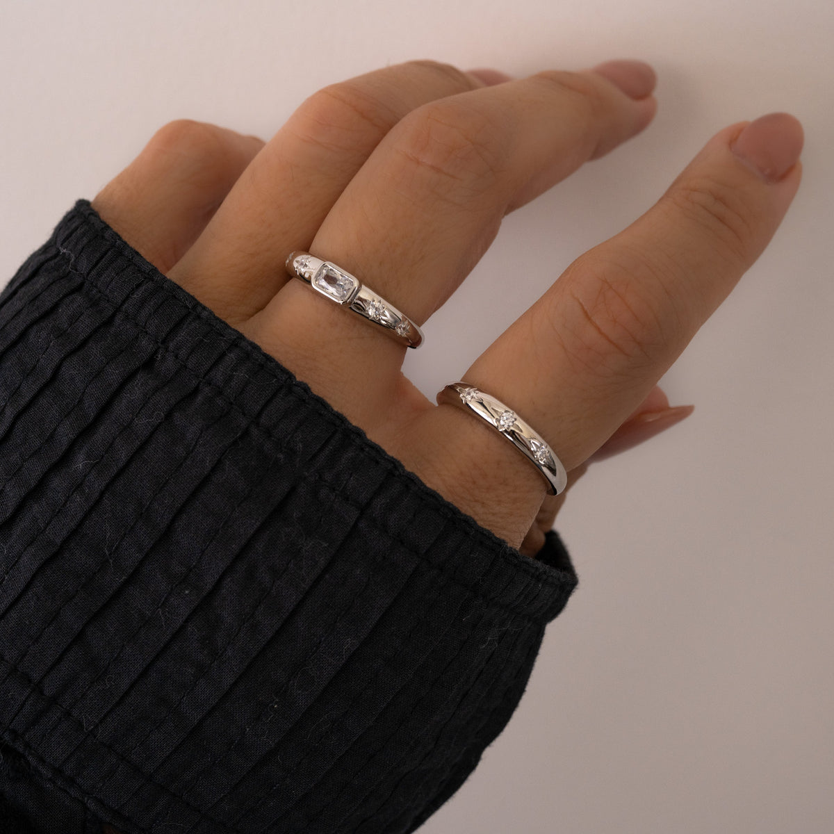 Baguette Starburst Ring