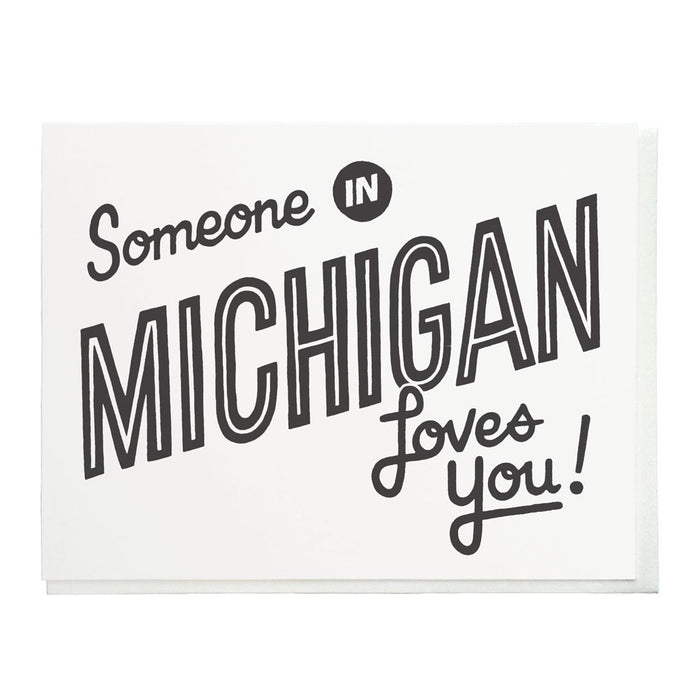 Someone in Michigan Loves You Card - City Bird