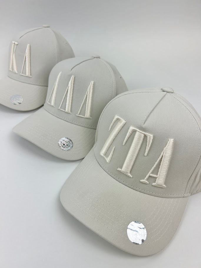 Sorority 3D Embroidered Hat Greek in at Wrapsody