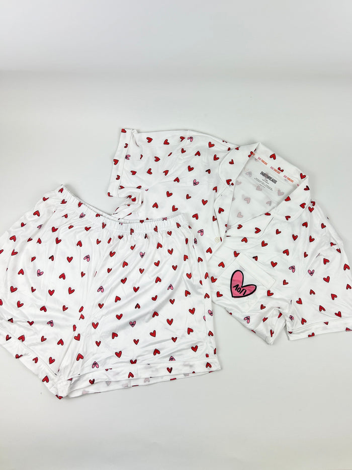 Sorority Heart PJ Set Greek in Alpha Omicron Pi at Wrapsody