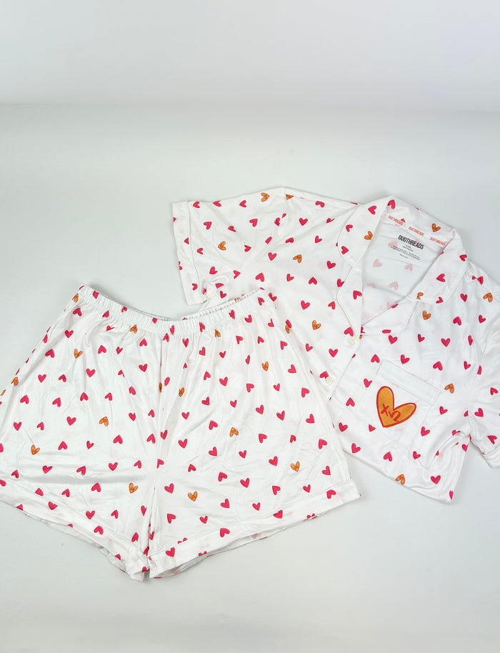 Sorority Heart PJ Set Greek in Chi Omega at Wrapsody