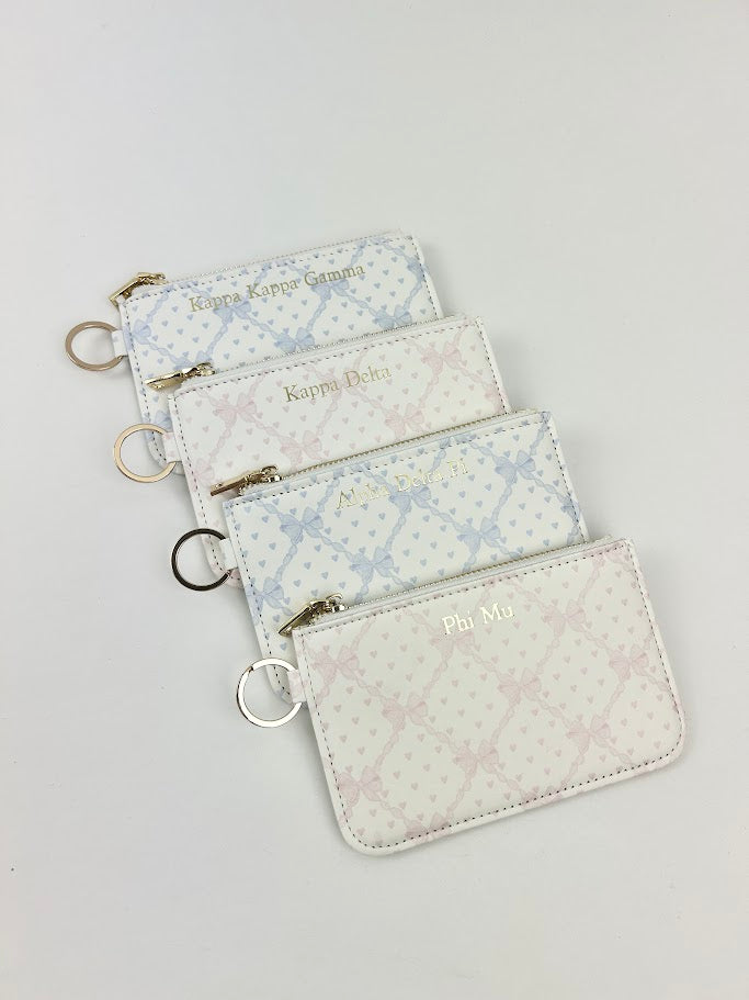 Sorority Keychain Pouch Greek in Alpha Chi Omega at Wrapsody