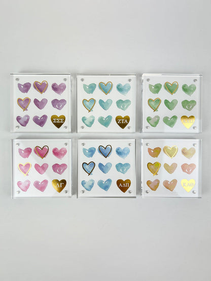 Sorority Mini Heart Art Greek in at Wrapsody