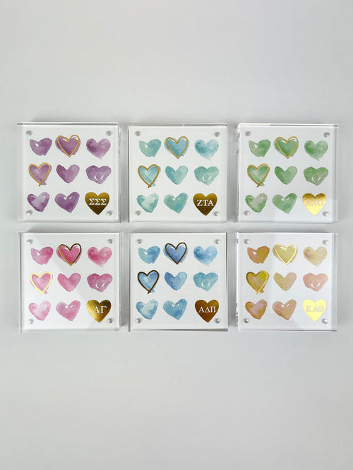 Sorority Mini Heart Art Greek in at Wrapsody