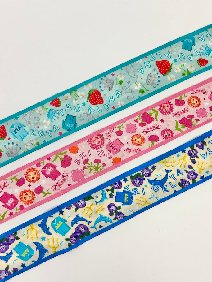 Sorority Silk Scarf Greek in at Wrapsody