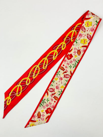 Sorority Silk Scarf Greek in Chi Omega at Wrapsody