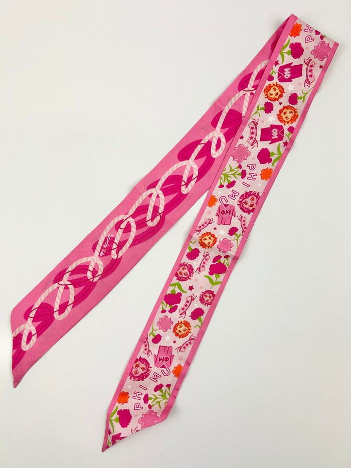 Sorority Silk Scarf Greek in Phi Mu at Wrapsody