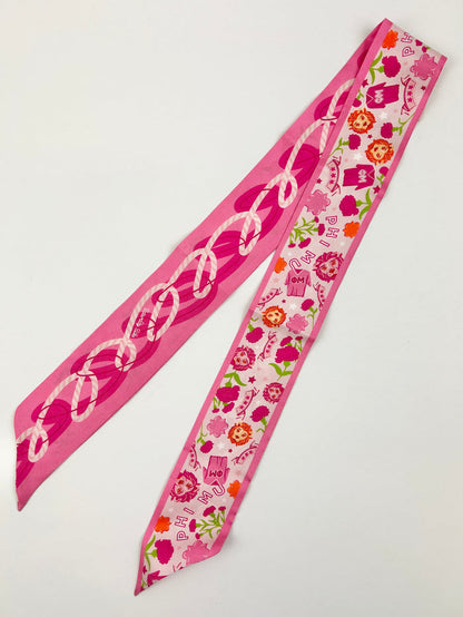 Sorority Silk Scarf Greek in Phi Mu at Wrapsody