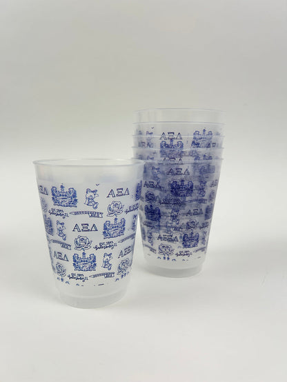 Sorority Toile Cup Set Greek in at Wrapsody