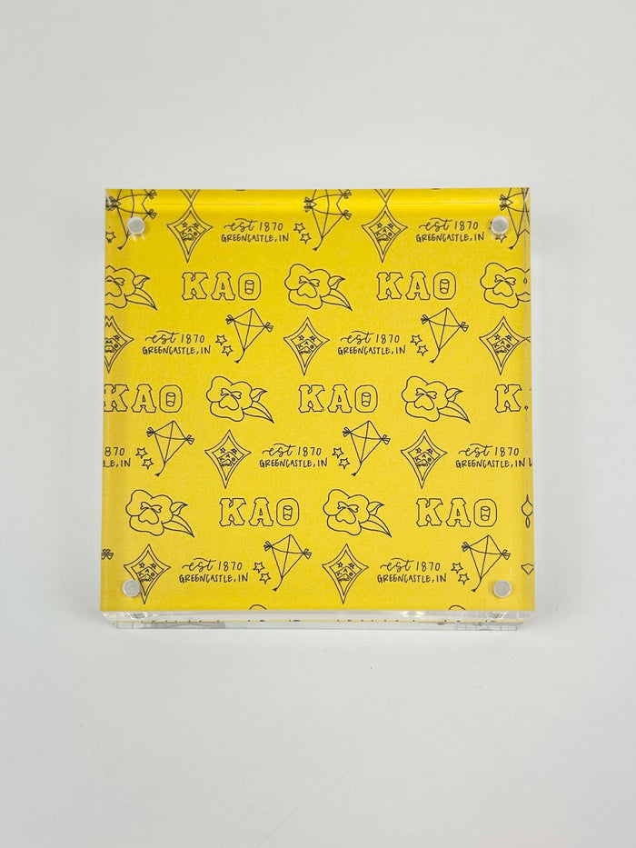 Sorority Toile Frame/Art Block Greek in Kappa Alpha Theta at Wrapsody
